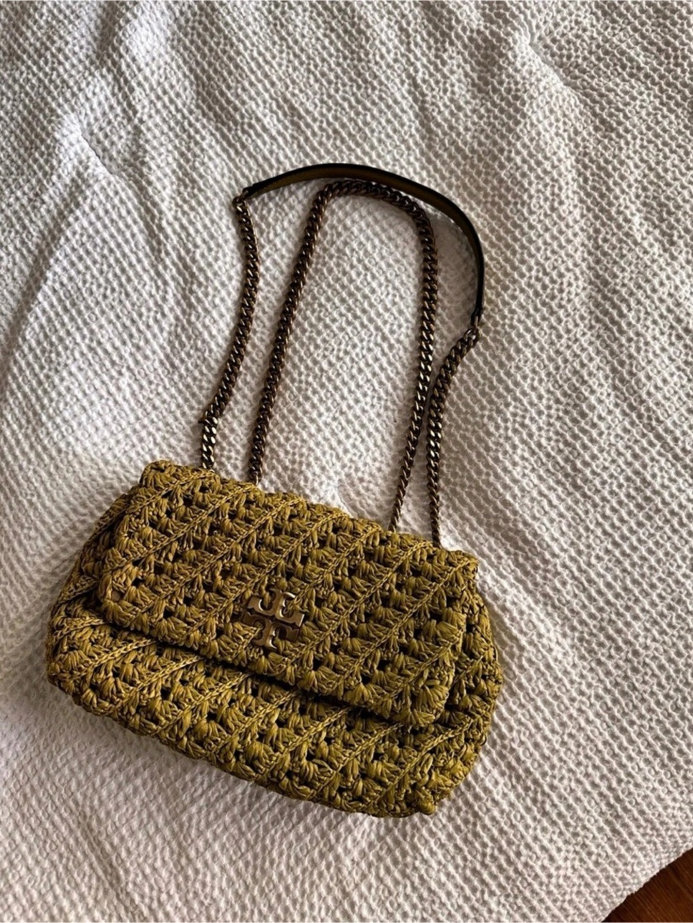Tory Burch Small Fleming Soft Crochet Convertible Shoulder Bag Shoulder Bag